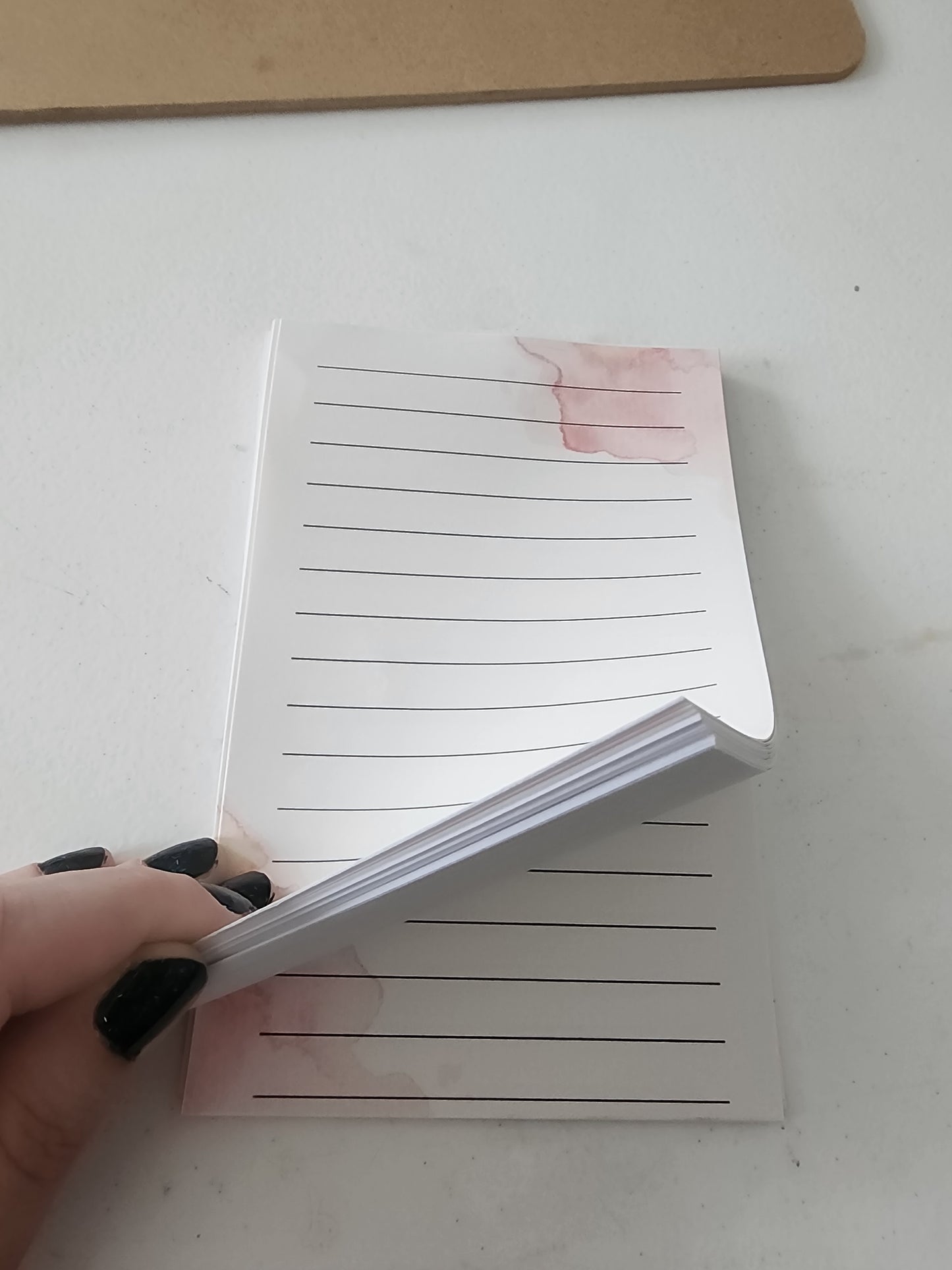 Pink water color Note Pad