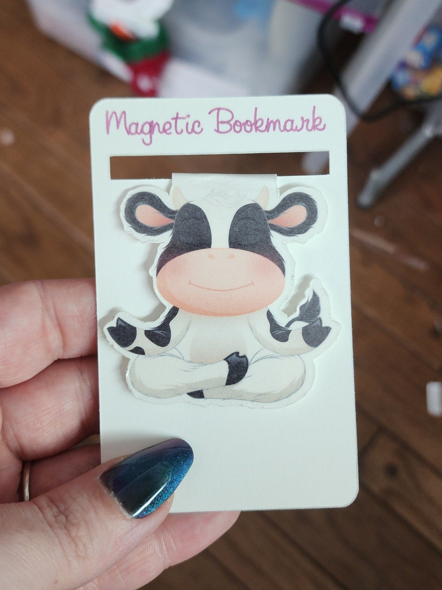 Cow magnetic bookmark