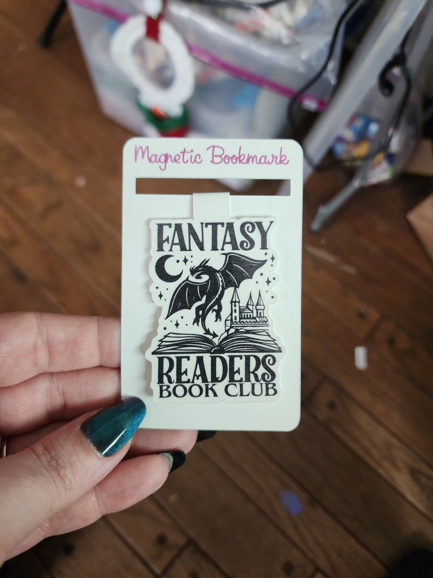 Fantasy dragon magnetic bookmark