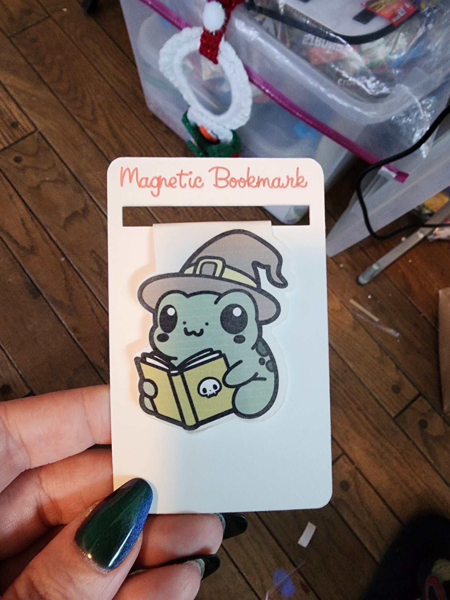 Froggy magnetic bookmark