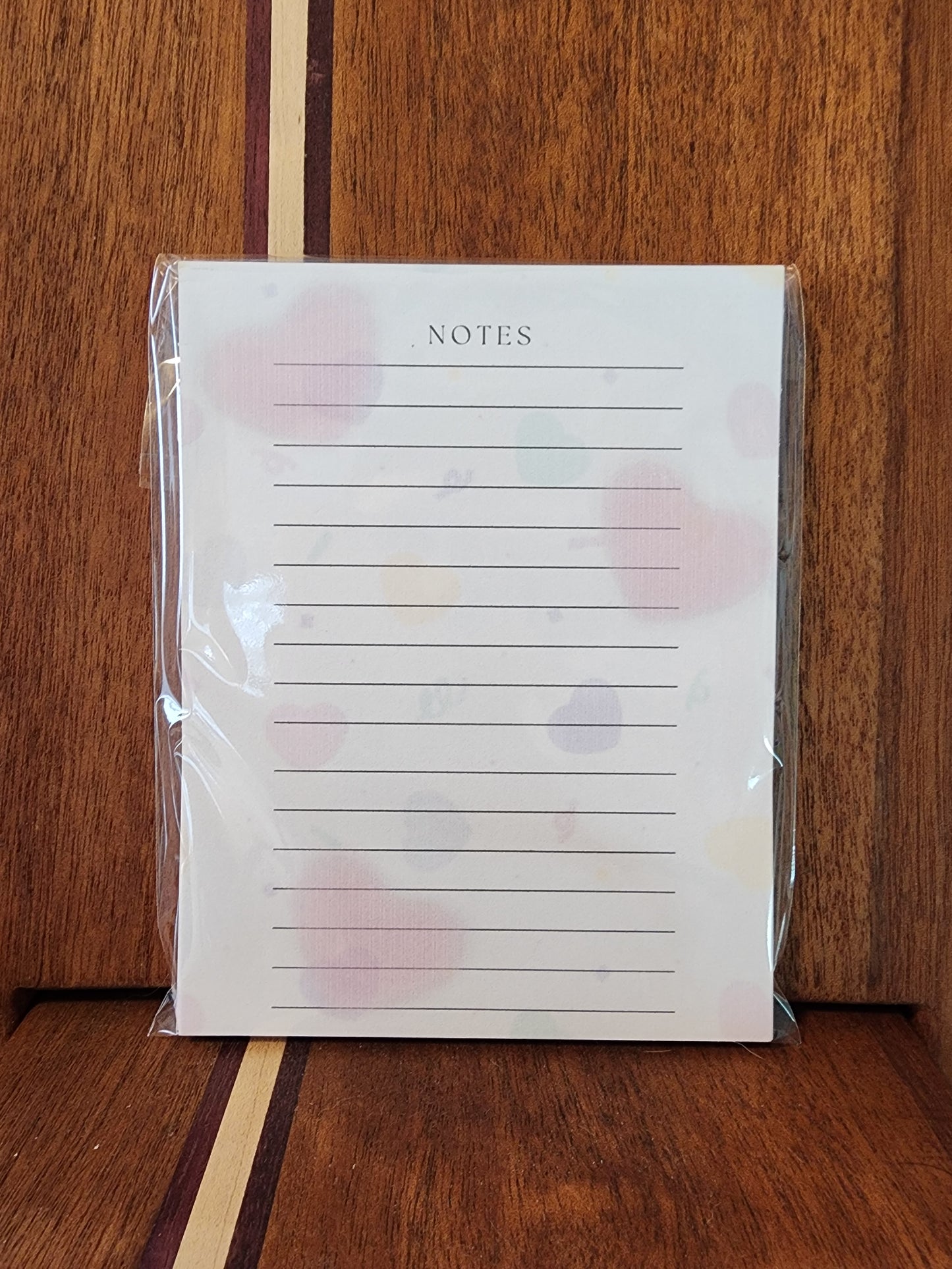 Faded Hearts Note Pad
