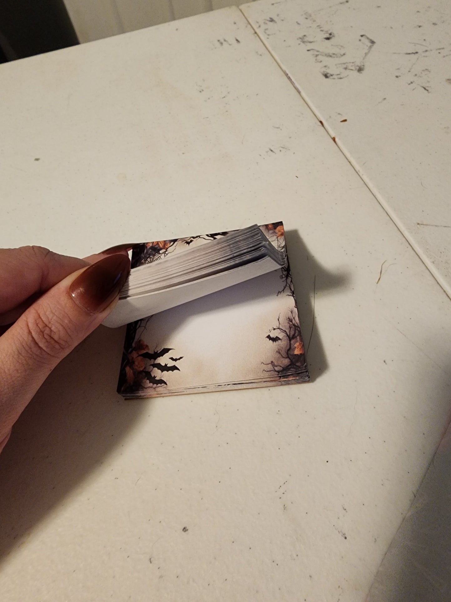 Small notepad spooky halloween
