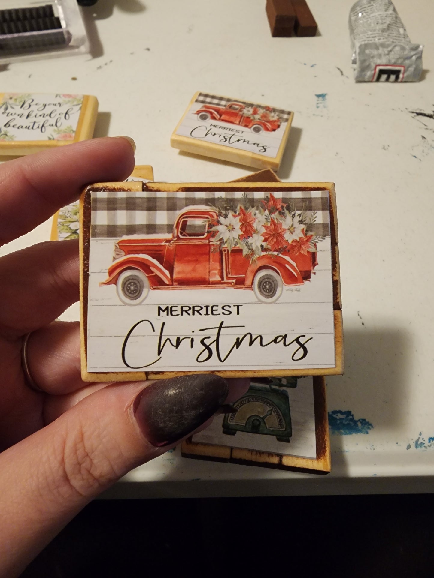 Red Truck Magnet