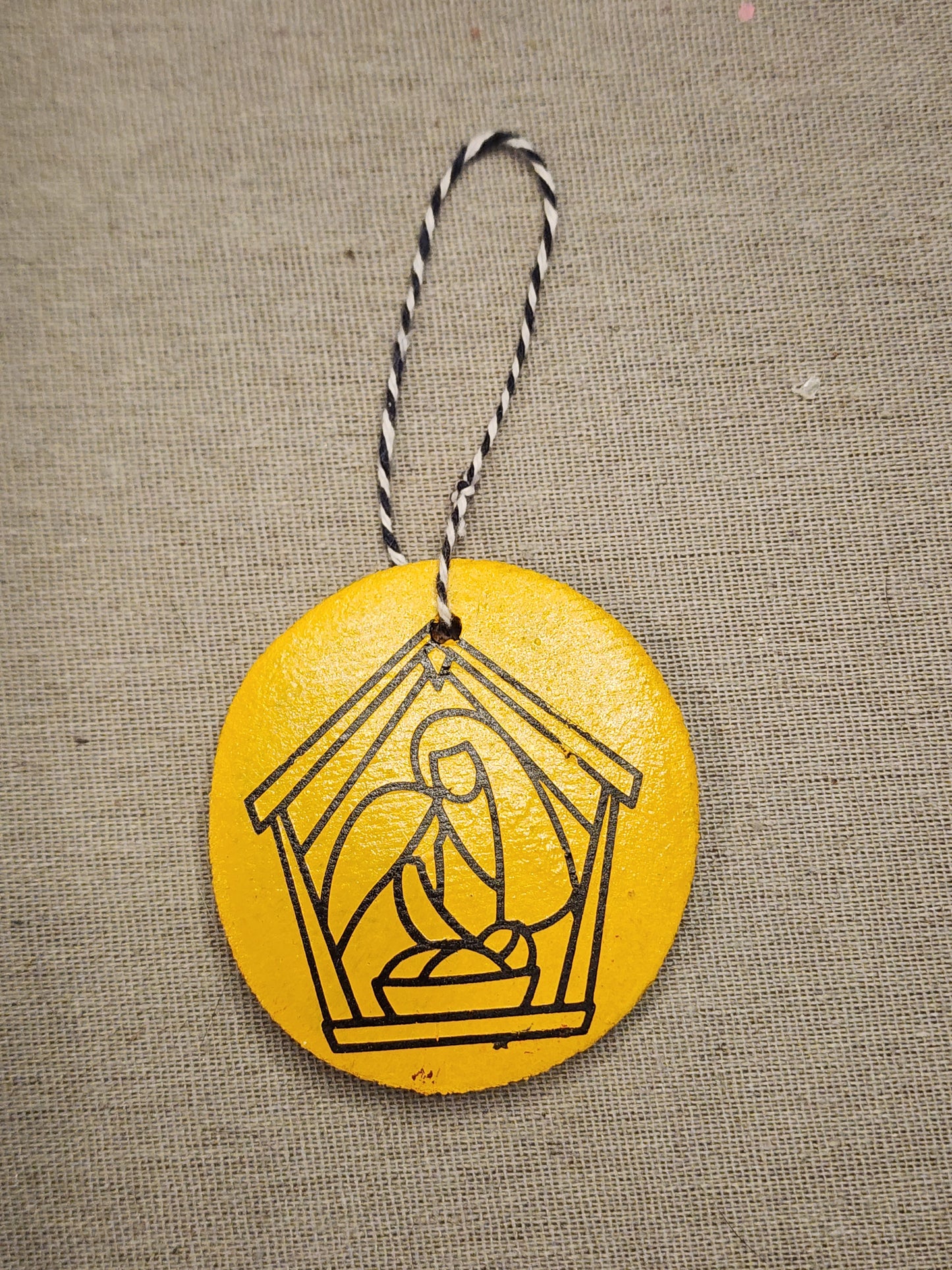 Nativity Wood Ornament