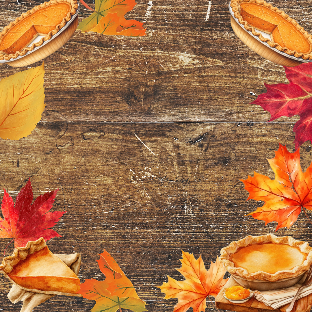 Small fall pumpkin pie notepad