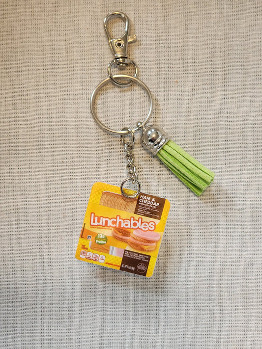 Ham and Cheese Lunchables Keychain