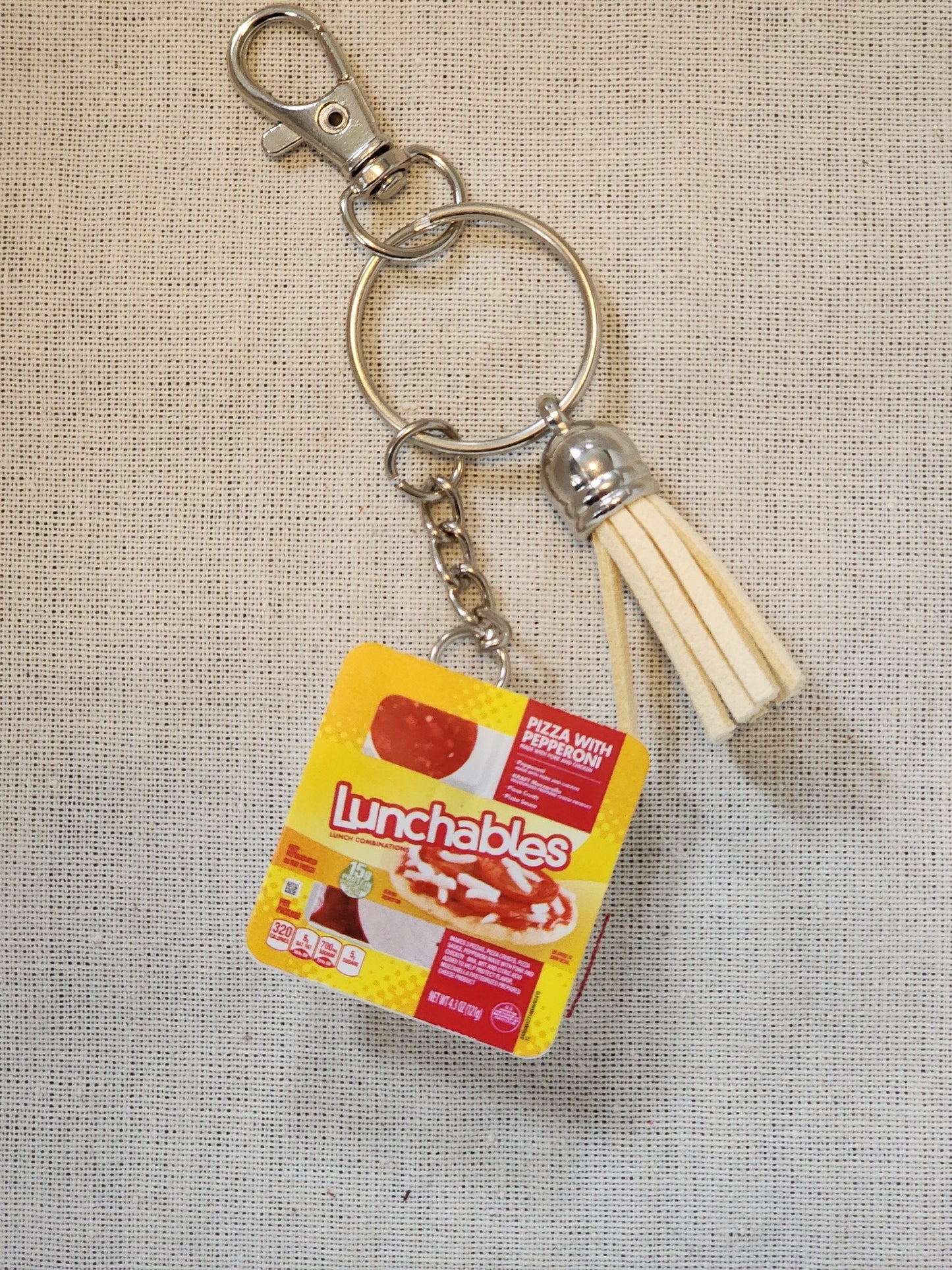 Pizza Lunchables Keychain