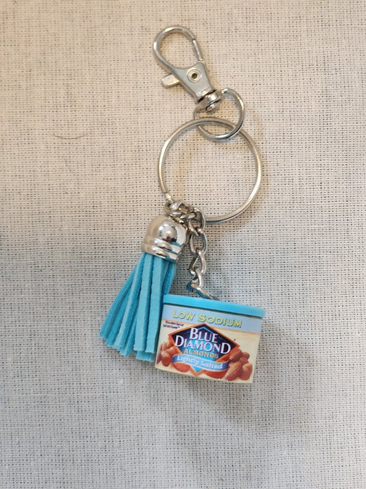 Blue Diamond Light Almonds Keychain