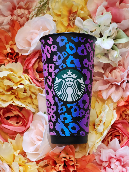 Cheetah Print Starbucks Cup