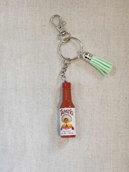 Tapatio Hot Sauce Keychain