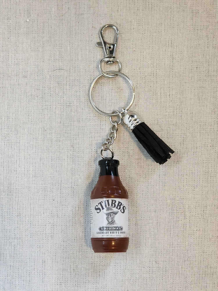 Stubbs BBQ Sauce Keychain