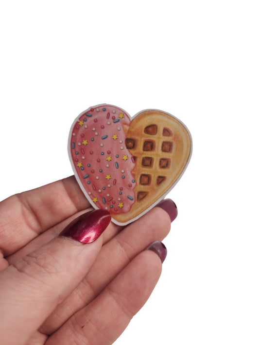 Frosted Waffle Heart