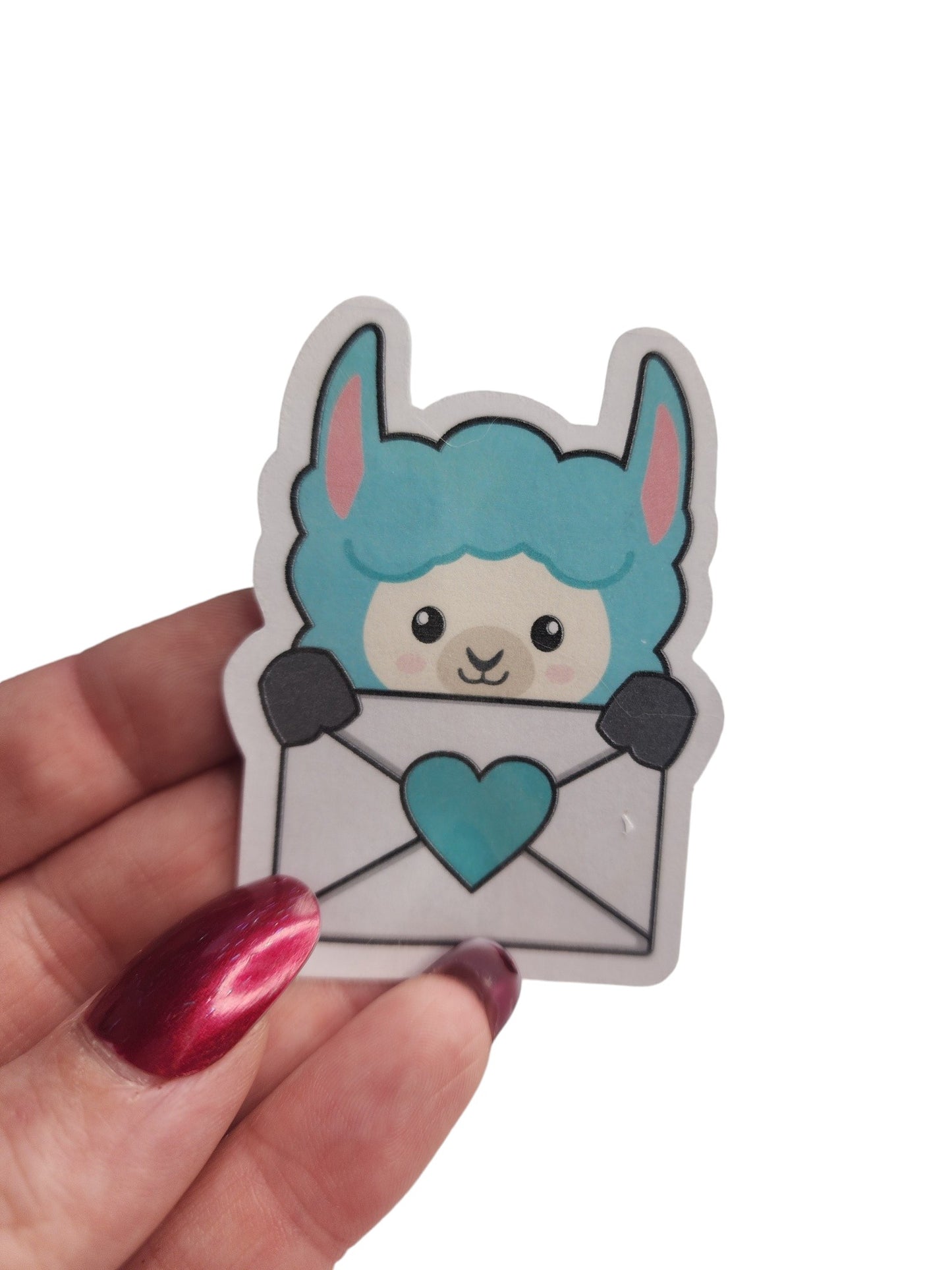 Llama envelope sticker