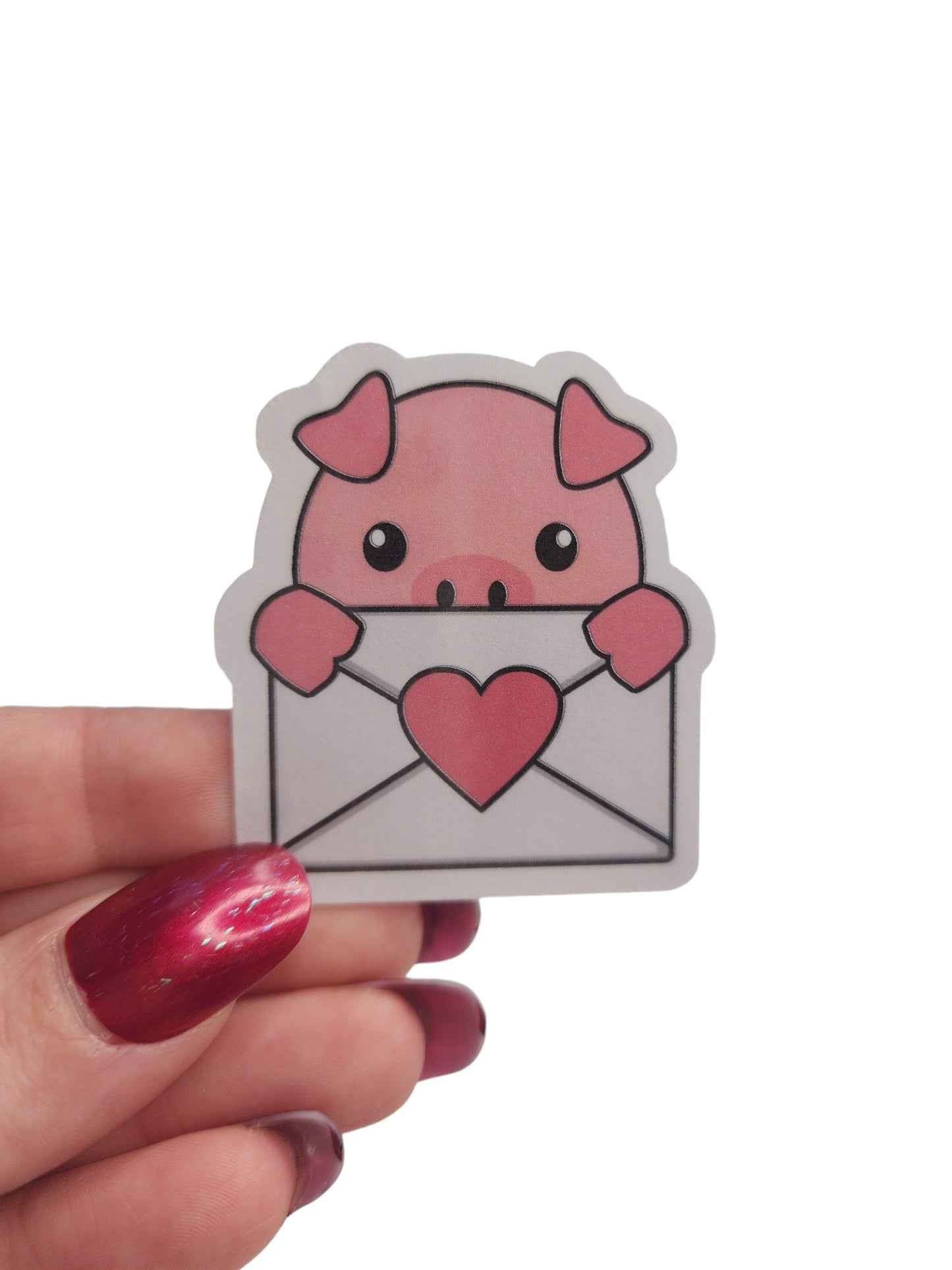 Pig envelope sticker