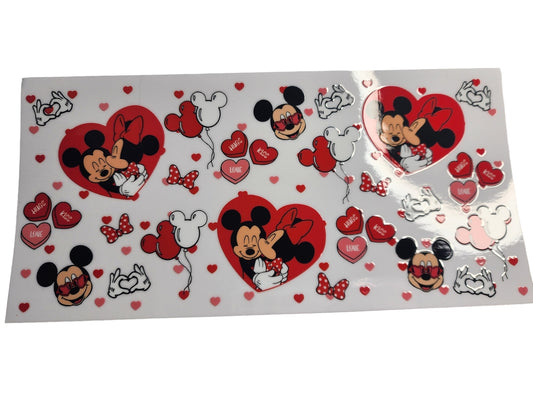 Mickey and Minnie Heart Cup