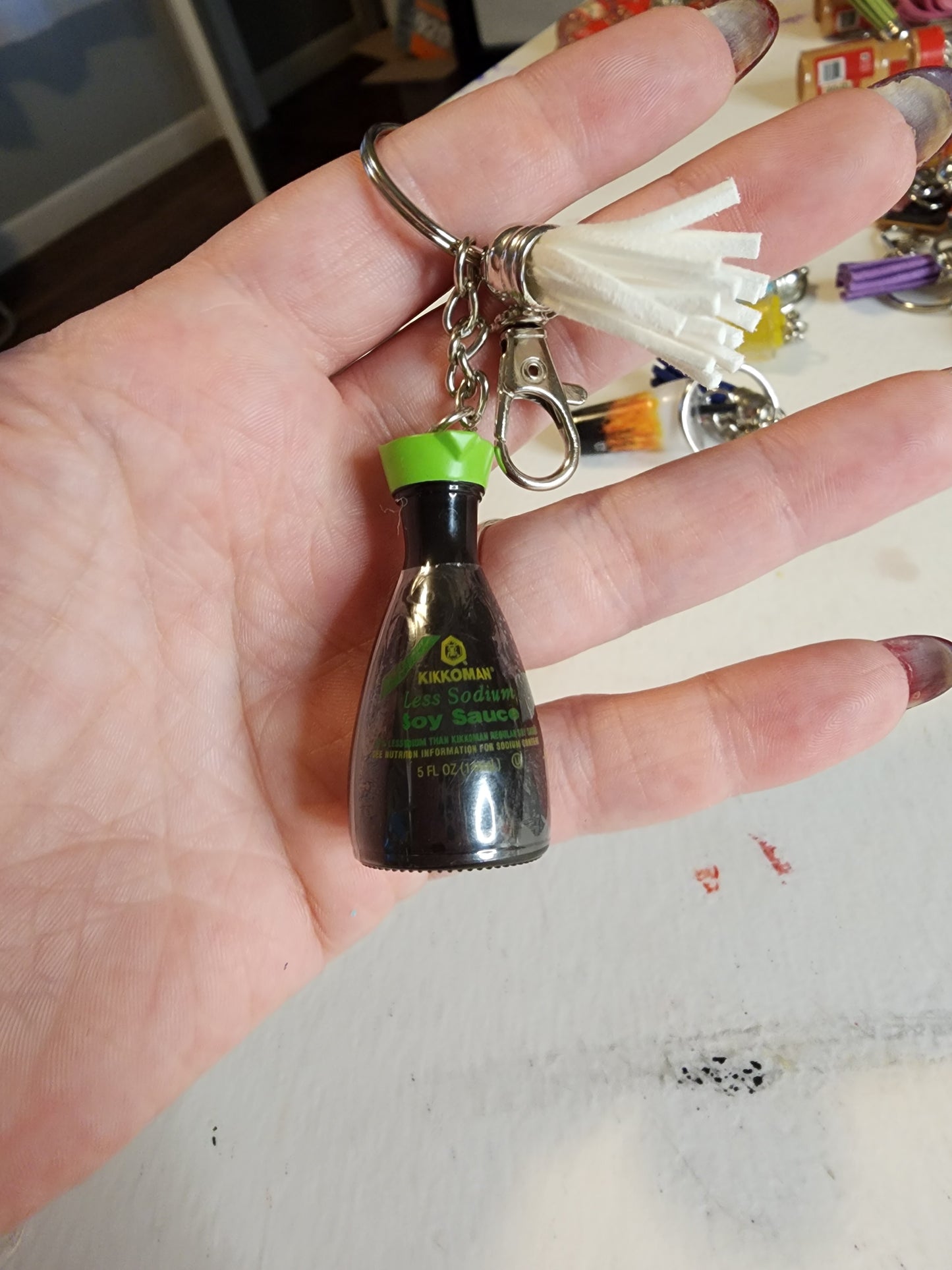 kikkoman soy sauce key chain