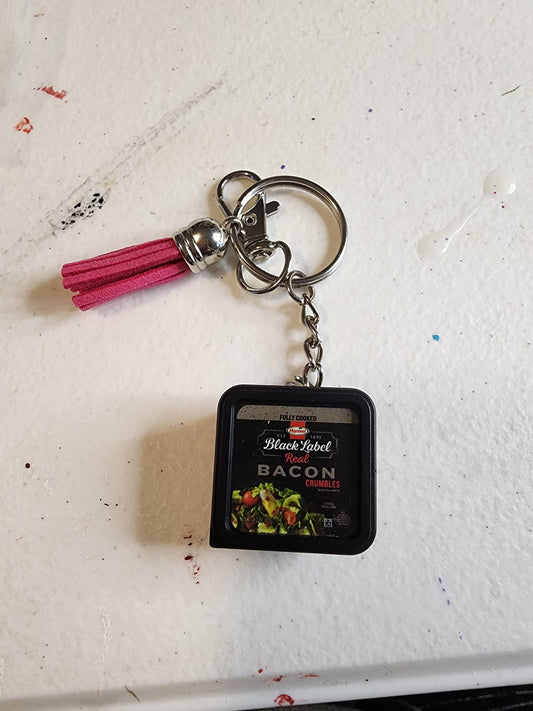 Black Label bacon bits Key Chain