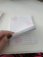 Faded Hearts Note Pad