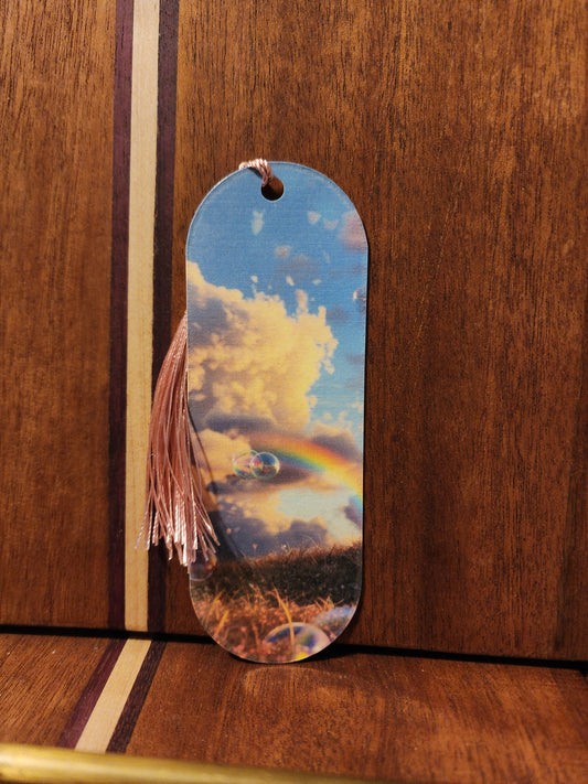 Rainbow field bookmark