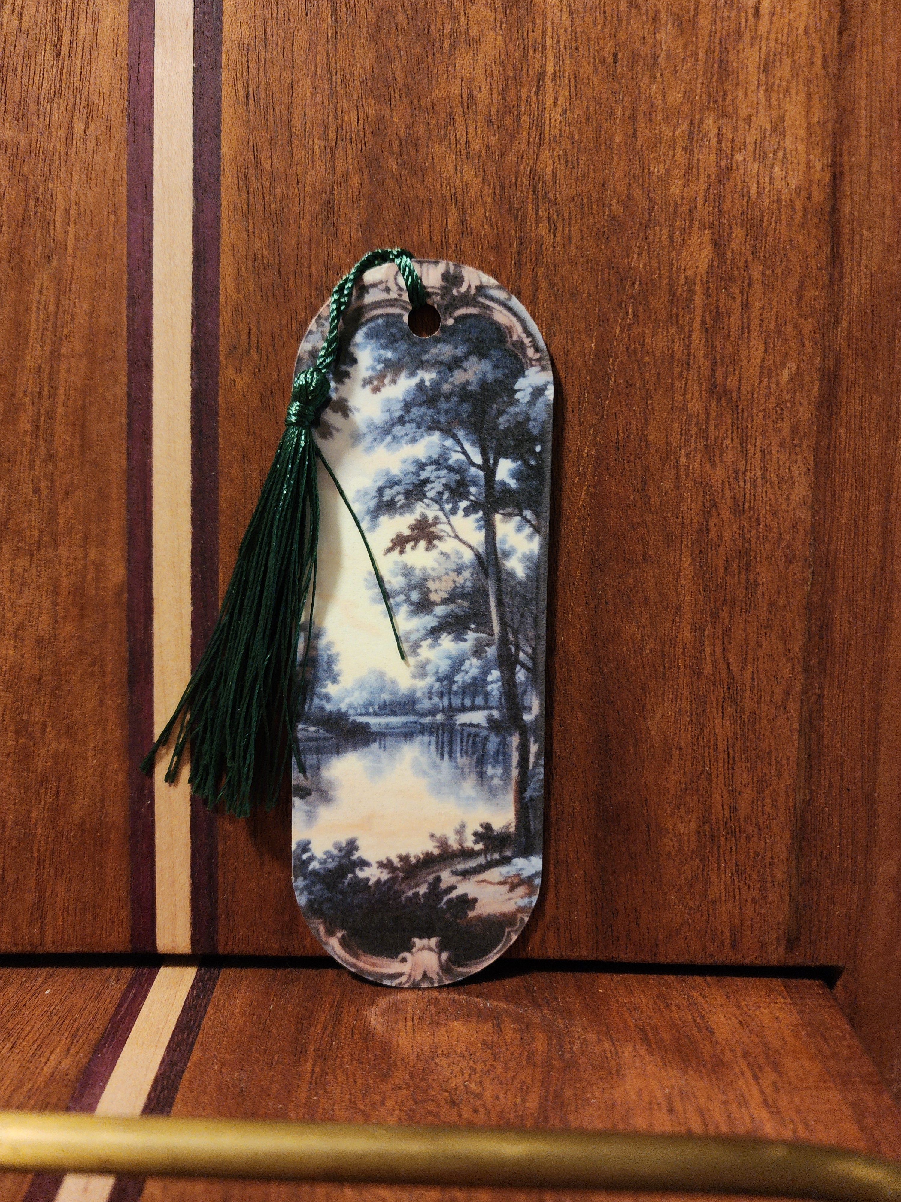 Forest lake bookmark