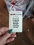 A book a day magnetic bookmark