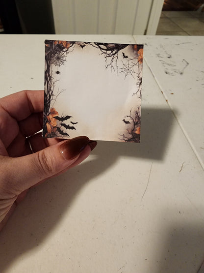 Small notepad spooky halloween