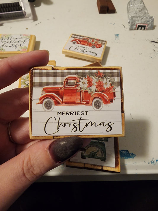 Red Truck Magnet