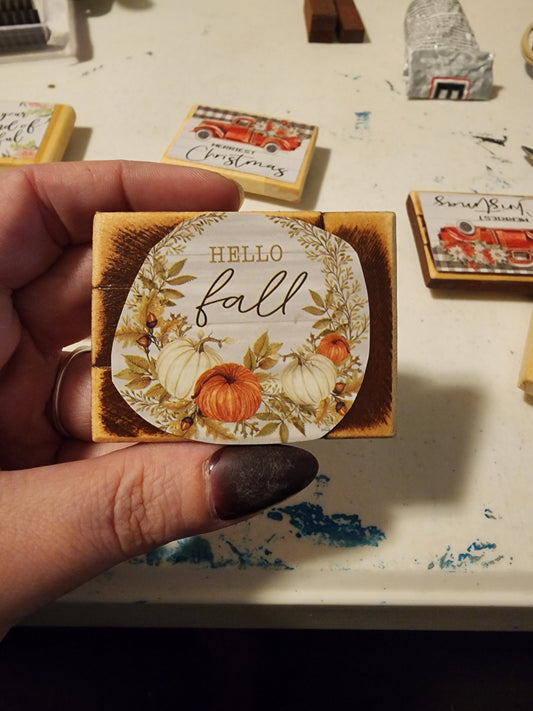 Hello Fall Magnet