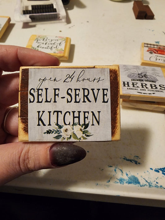 Self Serve Kitchen Magnet