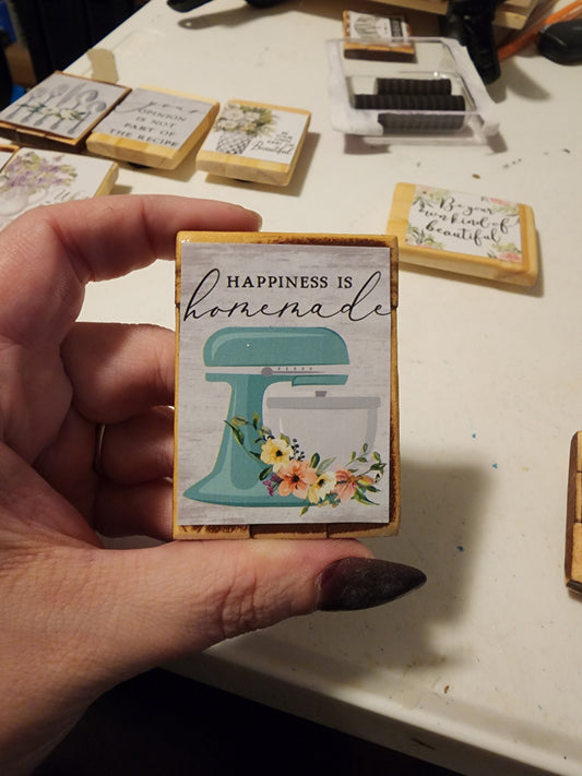 Happiness is Homemade Magnet