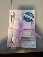 Watercolor Waves Notepad Set With Pen