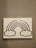 Rainbow Paint your own canvas 5x7