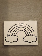 Rainbow Paint your own canvas 5x7