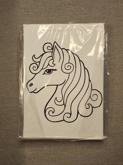Horse Paint Your Own Canvas 5 by 7