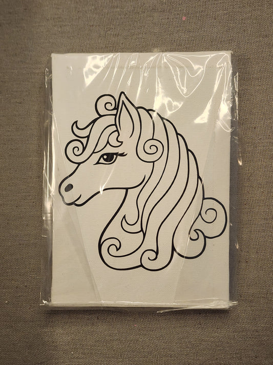 Horse Paint Your Own Canvas 5 by 7