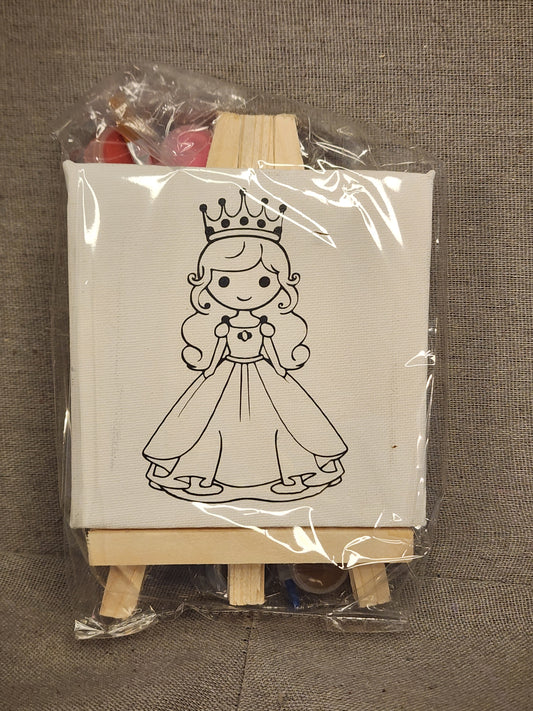 Princess Paint your own canvas 4x4