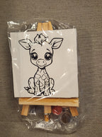 Giraffe Paint Your Own Canvas 4 by 4