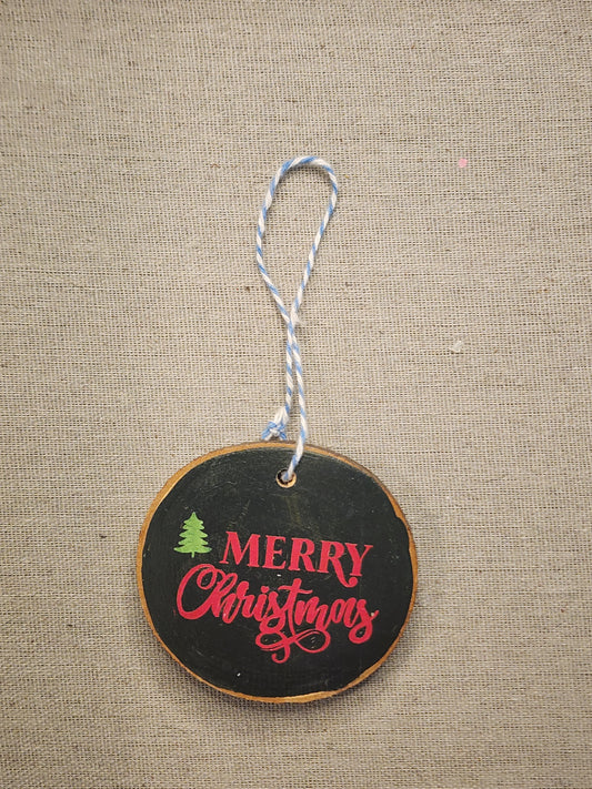 Woodend Ornament Merry Christmas