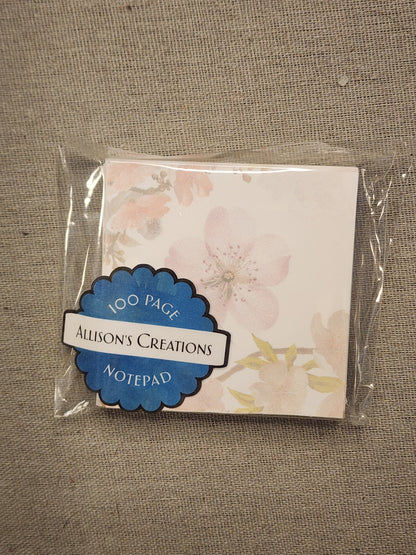 Pink cherry Blossom 3x3 Notepad
