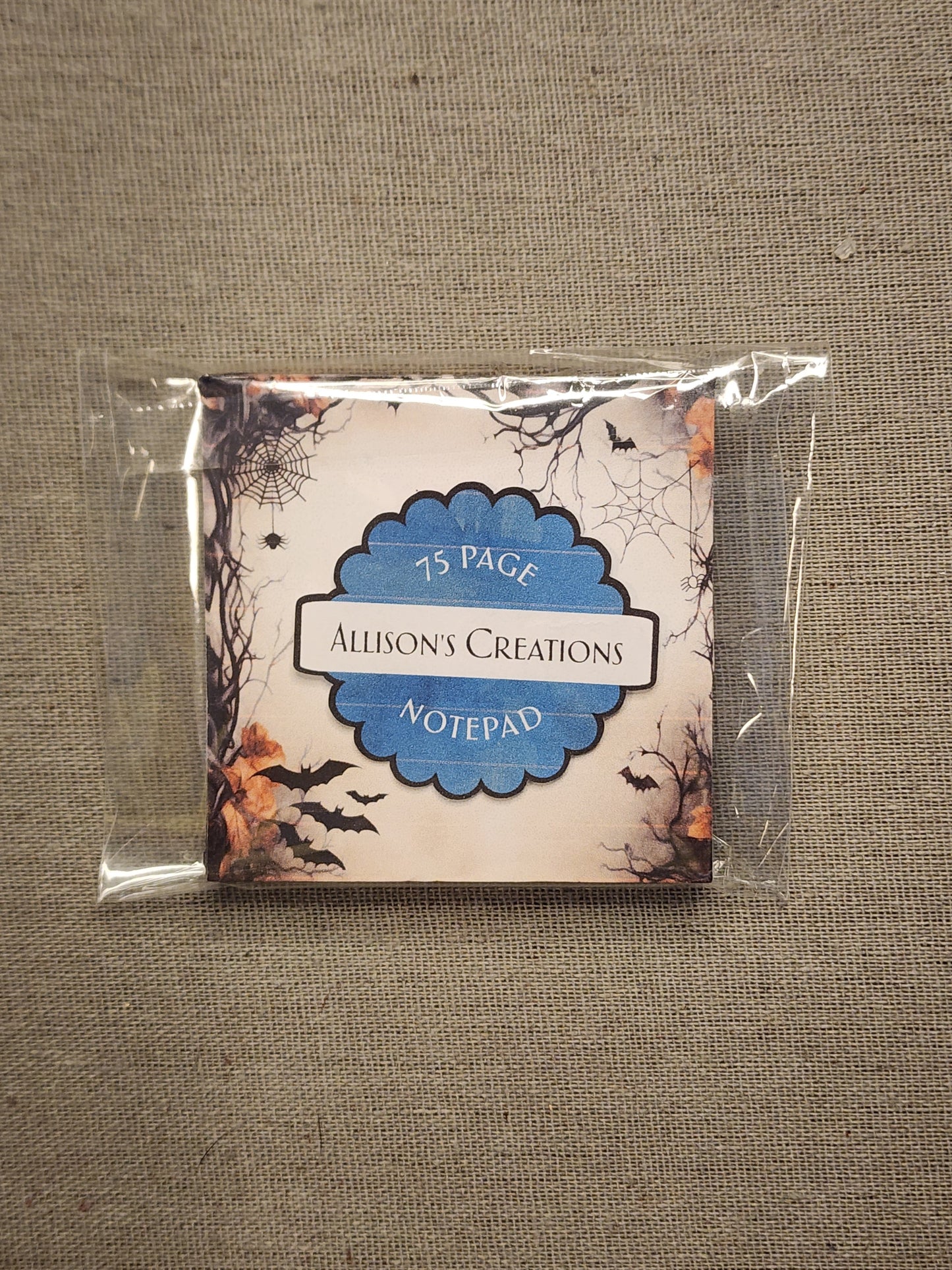 Small notepad spooky halloween