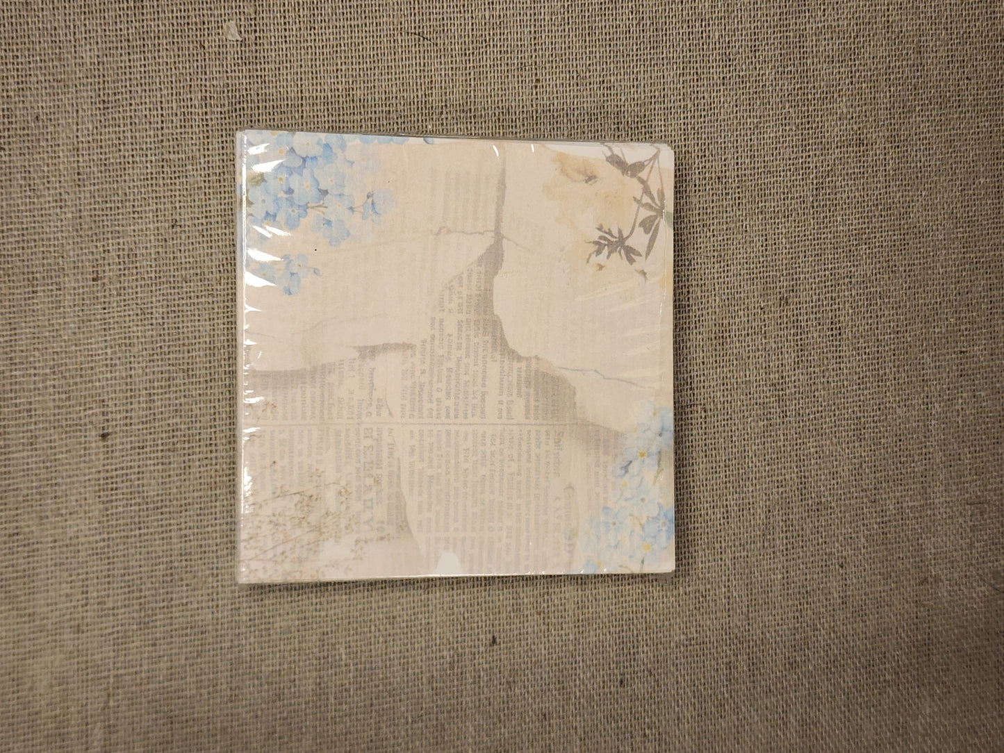 Forget-me-not flower notepad 3x3