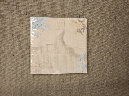 Forget-me-not flower notepad 3x3