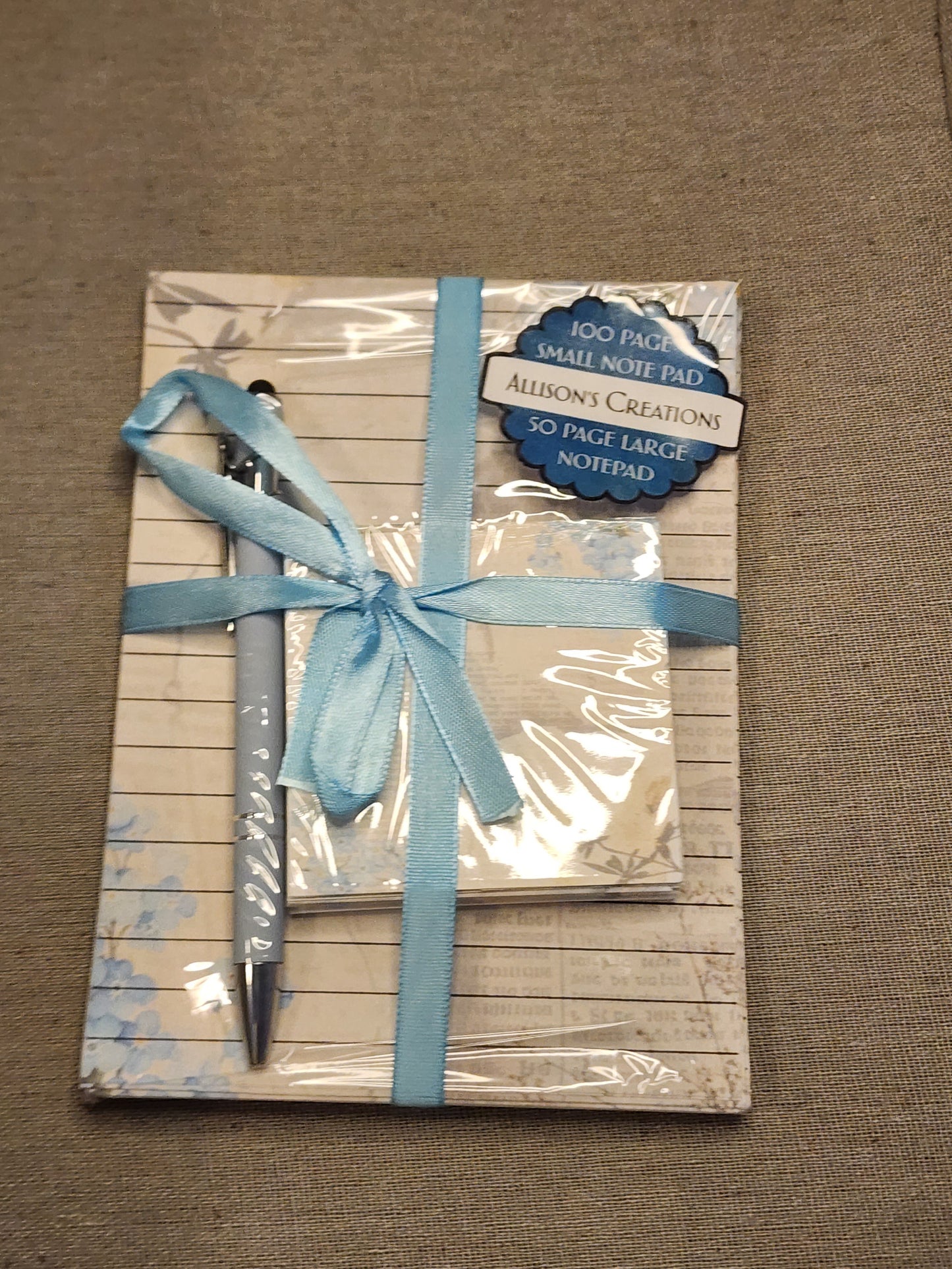 Blue forget-me-not flower Notepad Set