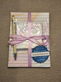 Watercolor Waves Notepad Set With Pen