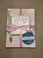 Watercolor Waves Notepad Set With Pen