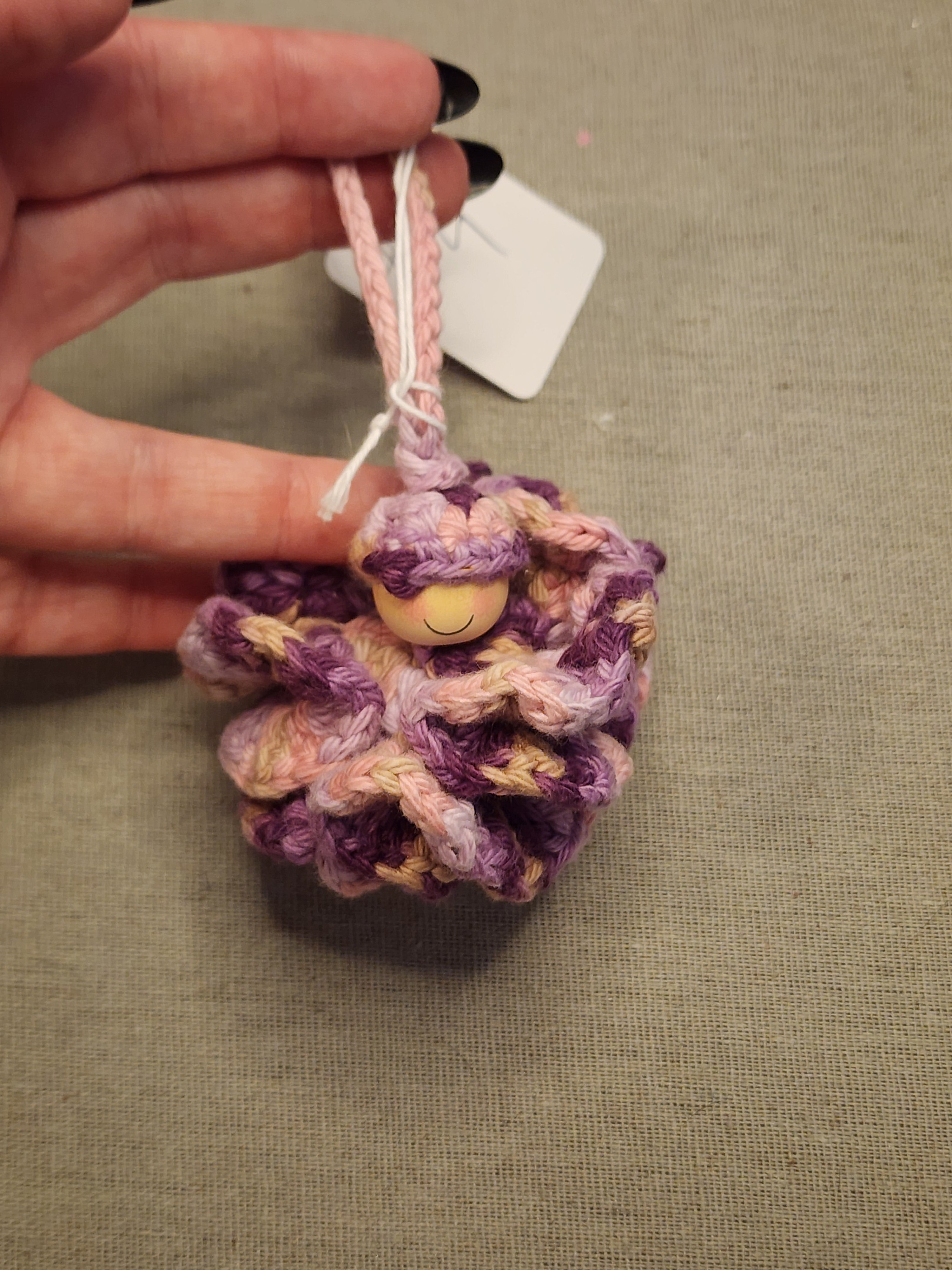 Purple Dress Doll Key Chain