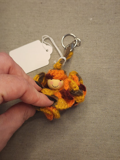 Fall Doll Dress Key Chain