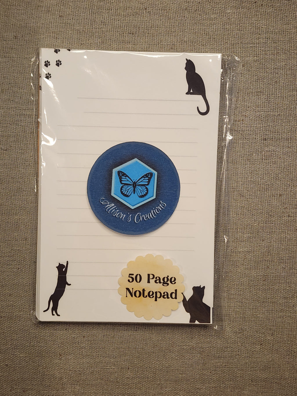 Black Cat Notepad