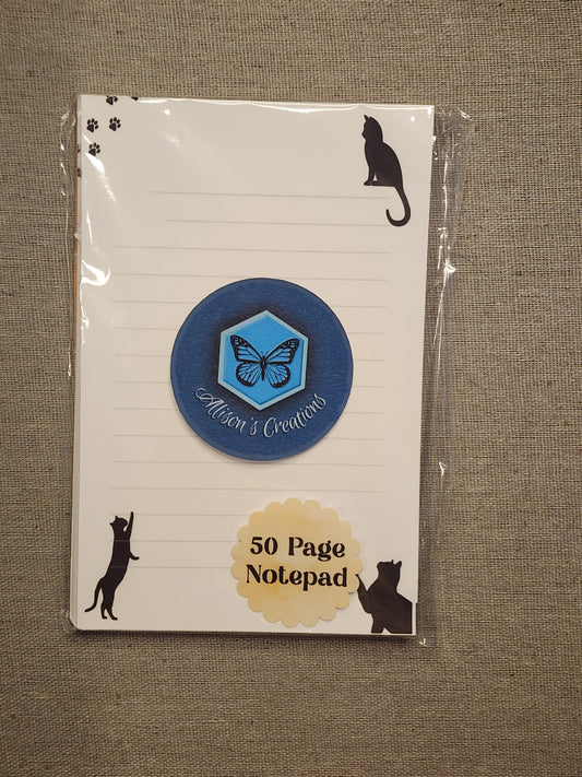 Black Cat Notepad