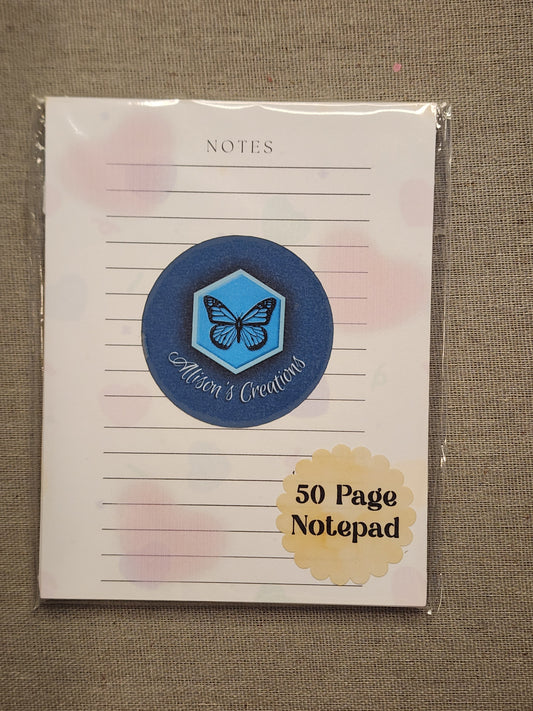 Faded Hearts Note Pad